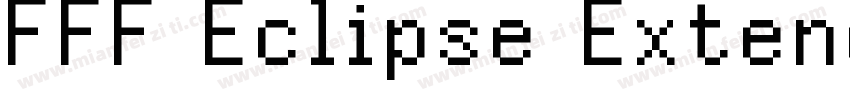 FFF Eclipse Extended字体转换